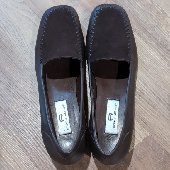 Etienne Aigner Shoes - Etienne Aigner Brown Loafers Slip-Ons